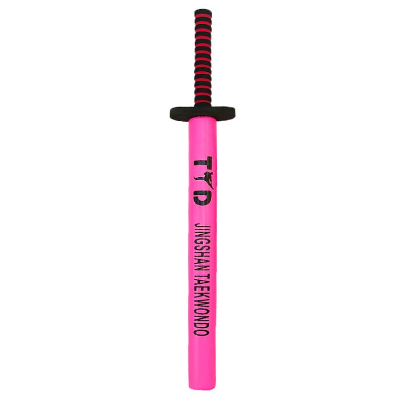 With a long sword, fluorescent powder